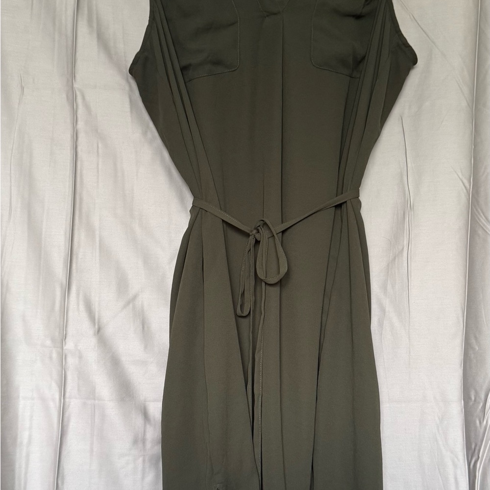 H&M Strapless Dark Green Dress
